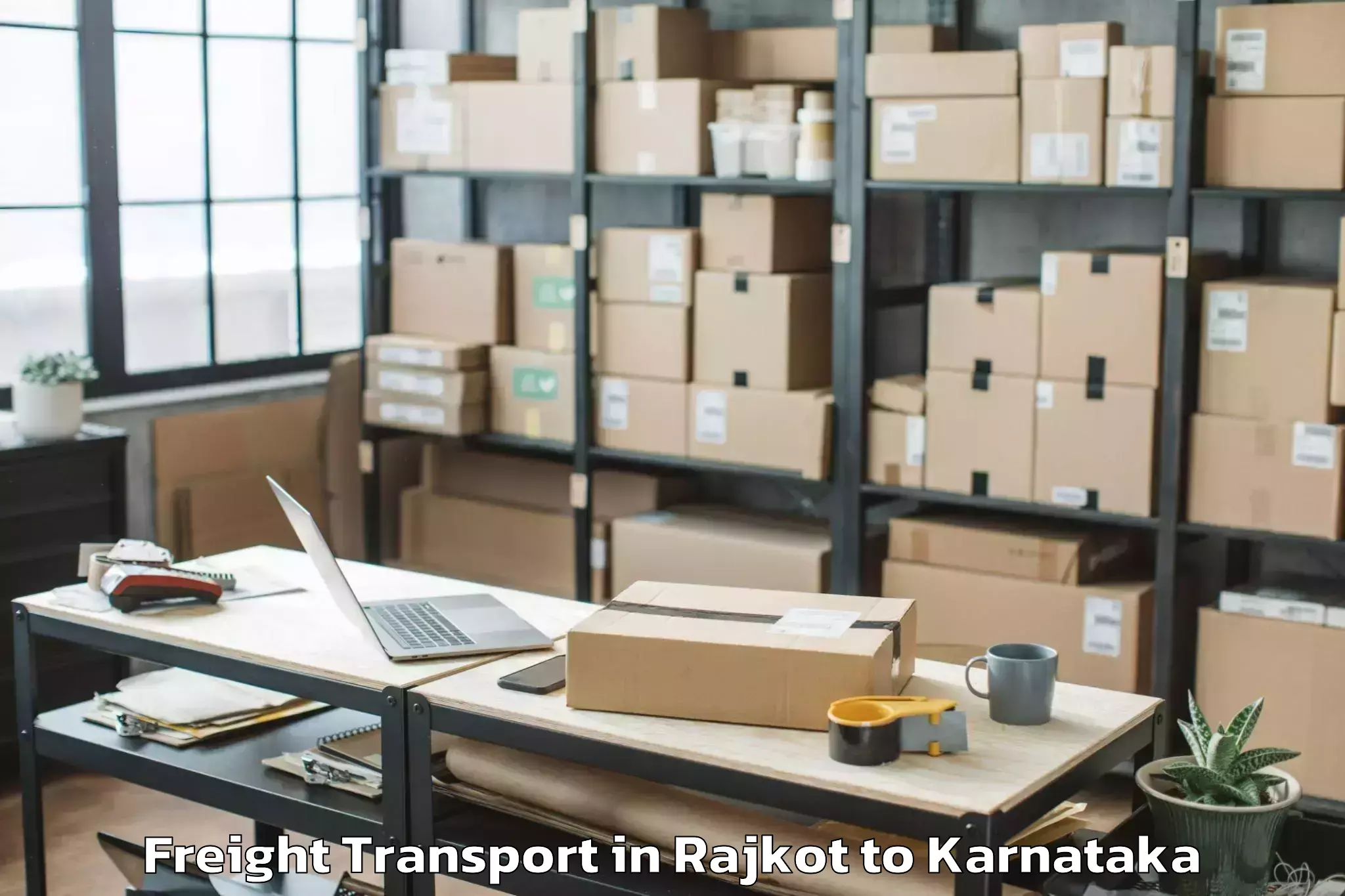 Efficient Rajkot to Narasimharajapura Freight Transport